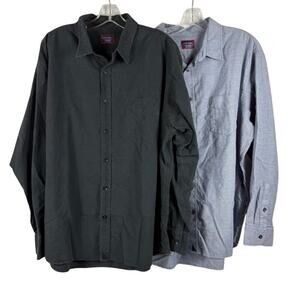 2x UNTUCKit 3XL Long Sleeve Button Up Shirt
